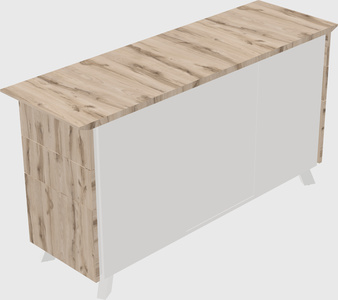 Modern cabinet with drawers and shelf