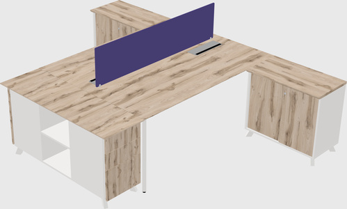 L-shaped Shared Desk