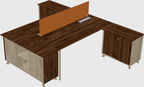 L-shaped Shared Desk