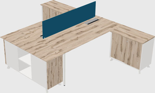 L-shaped Shared Desk