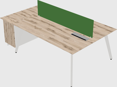 Escritorio compartido rectangular