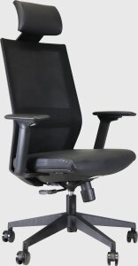 Office Task Chair - Commercial Grade 2 - Headrest - Vinyl Seat