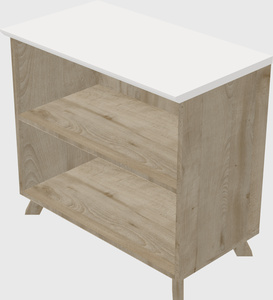 Low swinging door cabinet