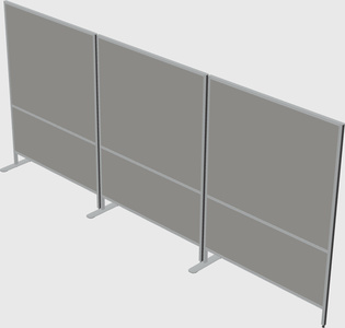 Freestanding straight line walls