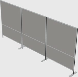 Freestanding straight line walls