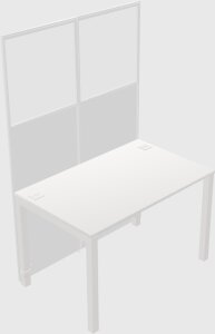 Rectangular Desk - Panel/metal Legs