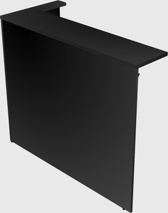Reception desk return