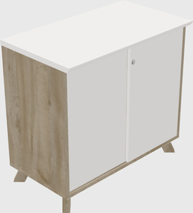 Sliding door cabinet
