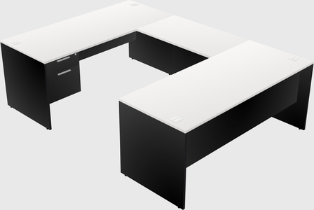 U-shaped desk