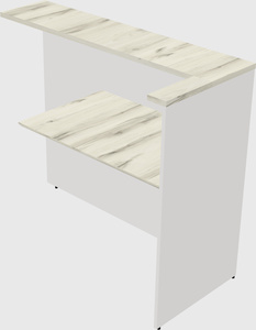 Reception desk return