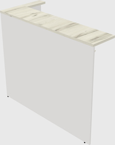 Reception desk return