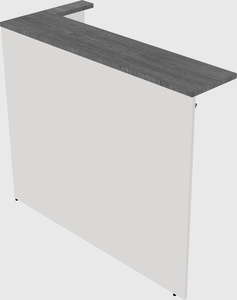 Reception desk return