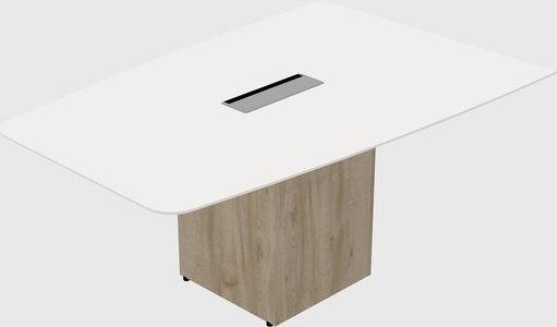 Boatshape boardroom table