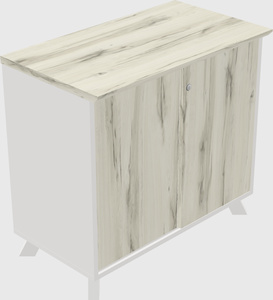 Sliding door cabinet