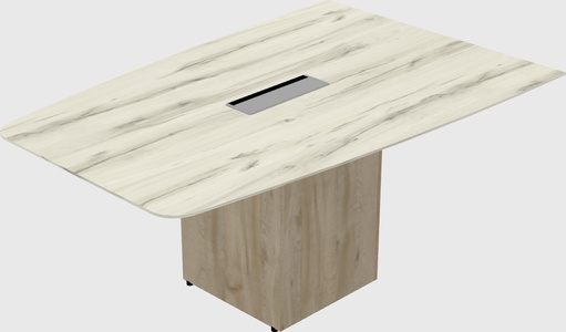 Boatshape boardroom table
