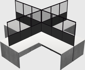 Shared l-shaped cubicles