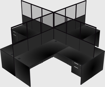Shared l-shaped cubicles
