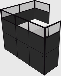 Cabine partagée en forme de l