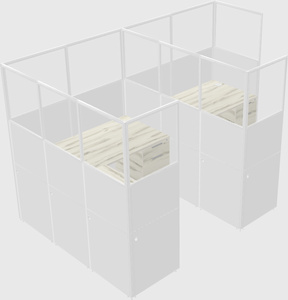 Cubicolo condiviso a forma di l