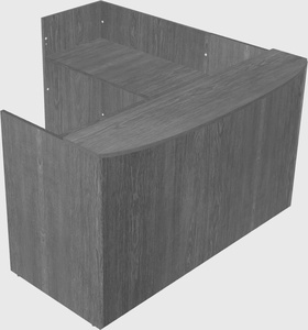 L-shaped reception desk