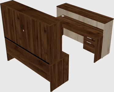 U-shaped reception desk