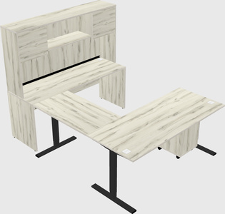 Sit-to-stand U-shaped Desk