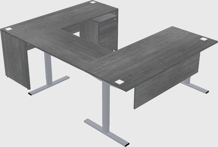Sit-to-stand U-shaped Desk