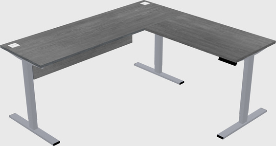 Sit-to-stand L-shaped Desk
