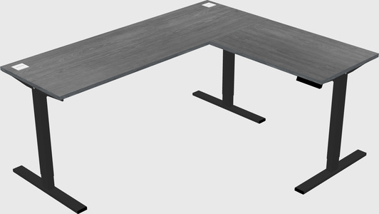 Sit-to-stand L-shaped Desk