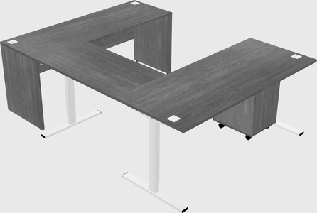 Sit-to-stand U-shaped Desk