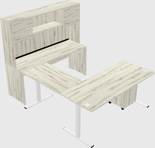 Sit-to-stand U-shaped Desk
