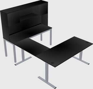Sit-to-stand U-shaped Desk