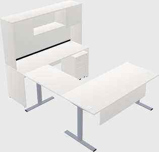 Sit-to-stand U-shaped Desk