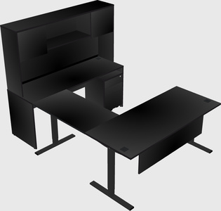 Sit-to-stand U-shaped Desk