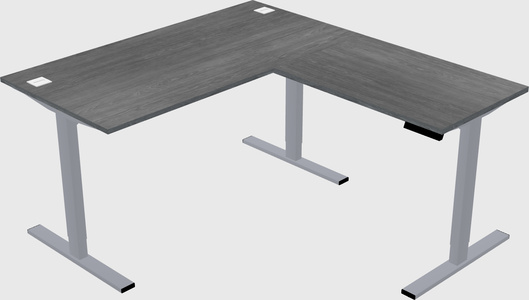 Sit-to-stand L-shaped Desk