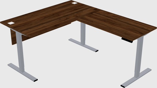 Sit-to-stand L-shaped Desk