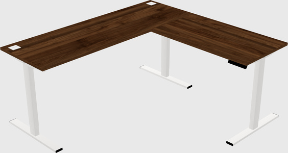 Sit-to-stand L-shaped Desk