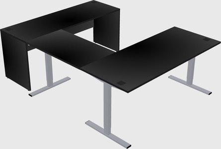 Sit-to-stand U-shaped Desk
