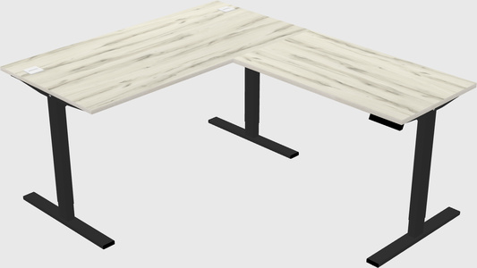 Sit-to-stand L-shaped Desk