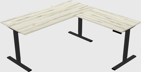 Sit-to-stand L-shaped Desk