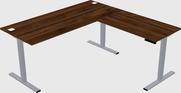 Sit-to-stand L-shaped Desk