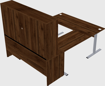 Sit-to-stand u-shaped desk