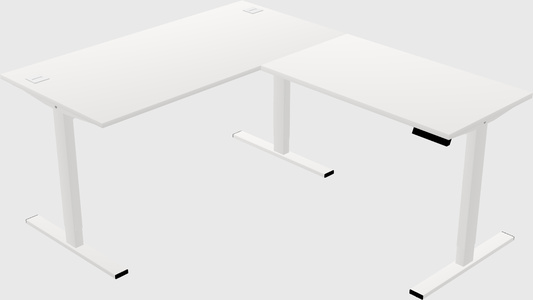 Sit-to-stand L-shaped Desk
