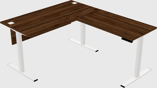 Sit-to-stand L-shaped Desk