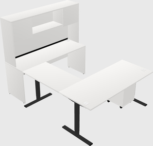 Sit-to-stand U-shaped Desk