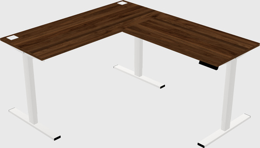 Sit-to-stand L-shaped Desk