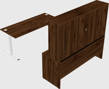Sit-to-stand u-shaped desk