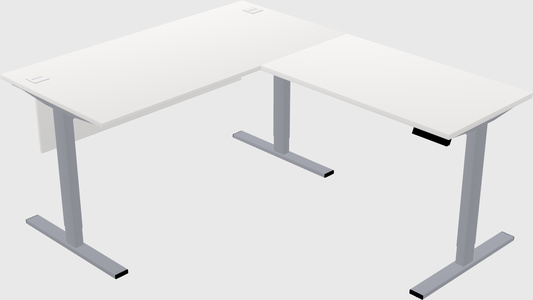 Sit-to-stand L-shaped Desk