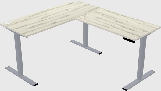 Sit-to-stand L-shaped Desk