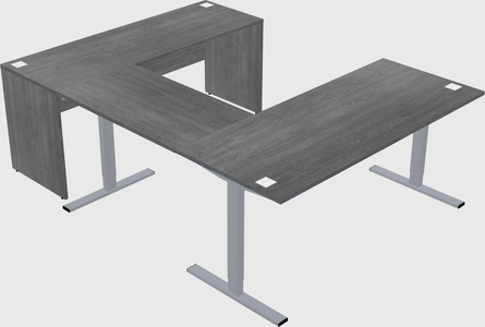 Sit-to-stand U-shaped Desk